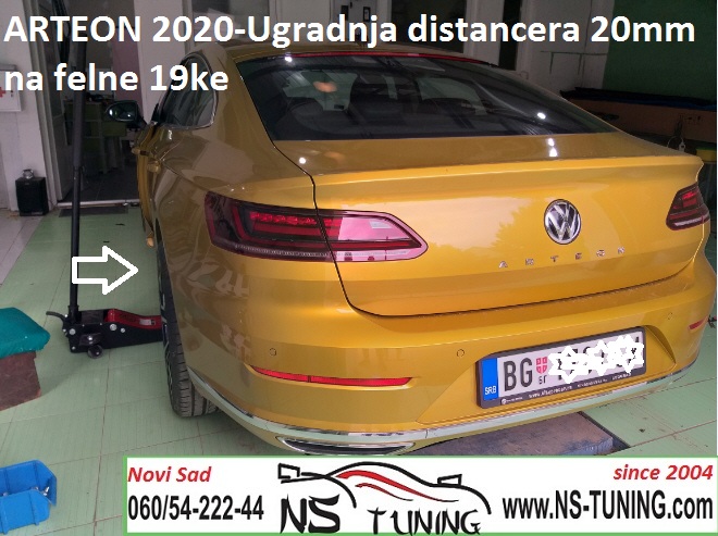 vw arteon 2018 2019 2020 godiste ugradnja distancer 15mm 20mm felne 5x112 19ke novi sad ns tuning beograd servis auto